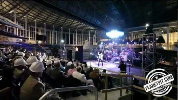 PITBULL Rocks the Stage at Unveiling of MIAMI MARLINS- Miami, FL