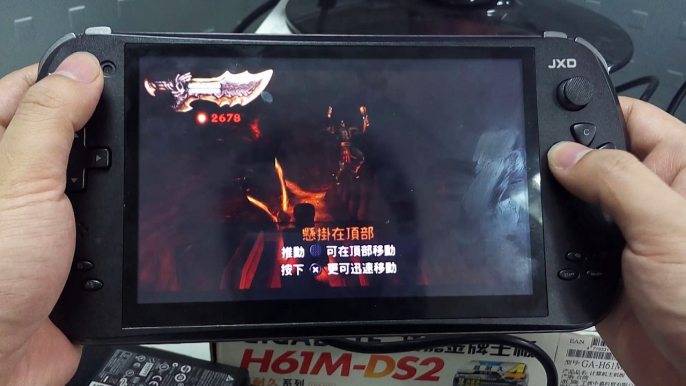 08 Classic PSP video game-God of War_Ghost of Sparta-tested on android game console/tablet JXD S7800B-PPSSPP emulator