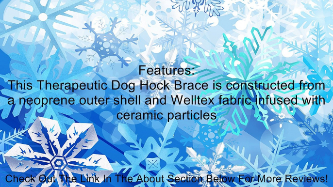 Back on Track 8-Inch Length by 7-Inch Top Width by 5-Inch Bottom Width Therapeutic Dog Rear Leg/Hock Brace with 4 Adjustable Velcro Straps, Medium Review
