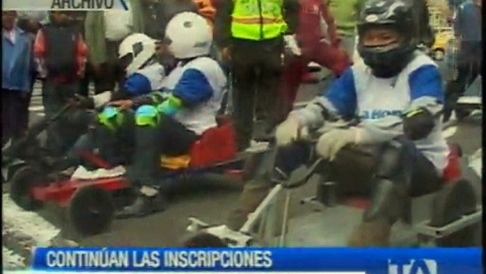 Carrera de coches de madera en Quito aún recepta inscripciones