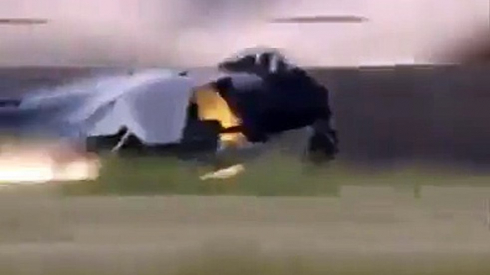 plane crash landing and seat ejection by pilot amazing..........