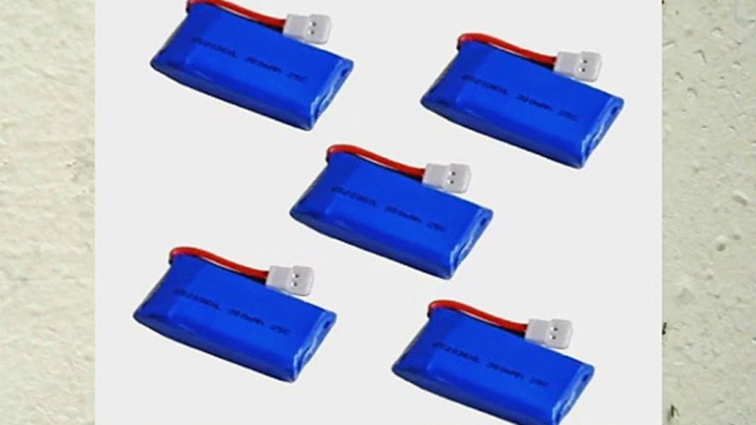 5x 3.7V 5x 3.7V 380mAh Lipo Battery Hubsan X4 H107 Walkera Super CP Mini CP Genius CP Lipo - Holiday Gift Guide