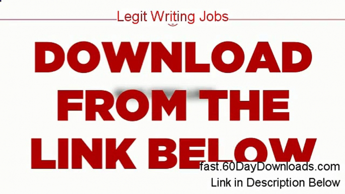 Legit Writing Jobs Review 2014 - customer review video