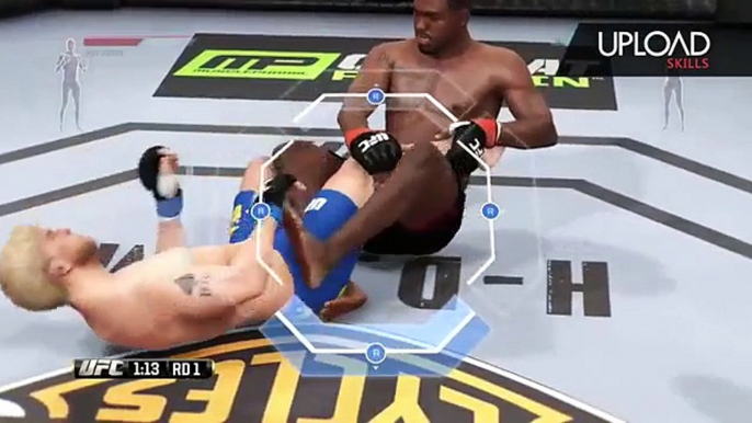 EA UFC Submissions 101 - The Heel Hook From Stacked Guard (Dominant)