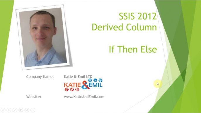 SSIS If Then Else Expression in Derived Column Transformation Video Tutorial