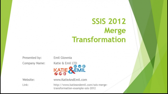 SSIS Merge Transformations tutorial the basics