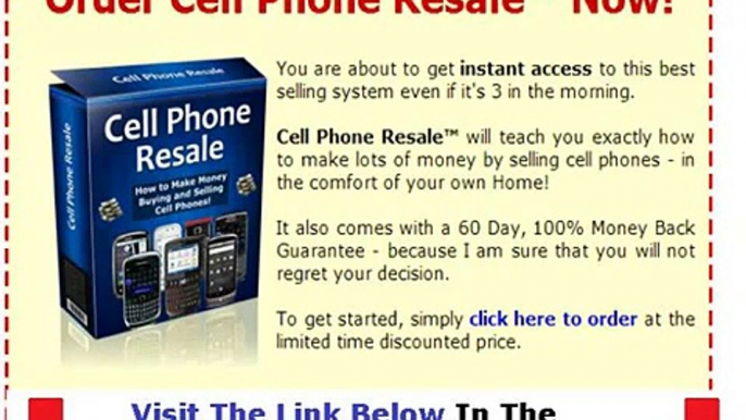 Cell Phone Resale WHY YOU MUST WATCH NOW! Bonus + Discount