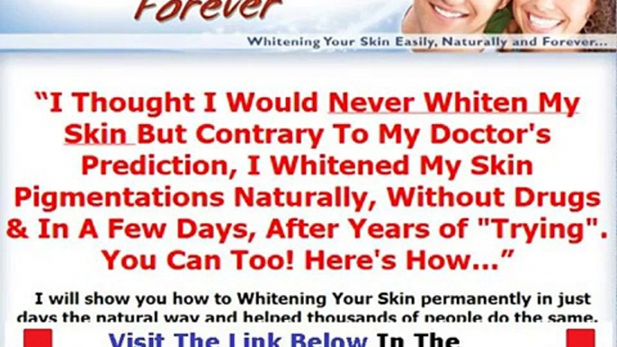 Review Of Skin Whitening Forever Bonus   Discount