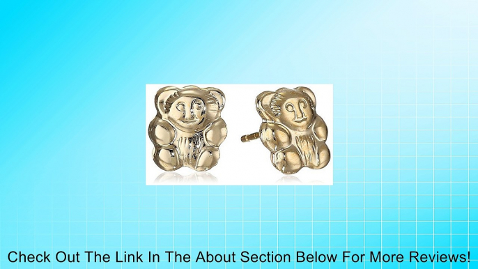 Disney Princess 14kt Gold Teddy Bear Girl's Stud Earrings Review