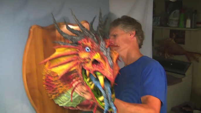 Great Dragon made with Paper Mache