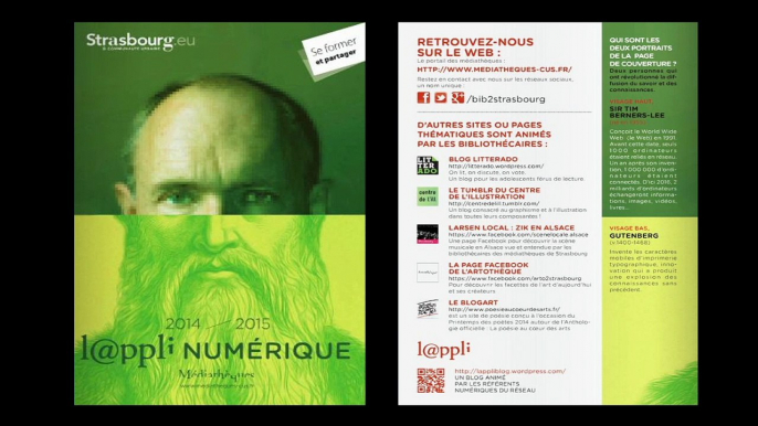 Rencontre "Médiation & numérique" 2014 : Bibliothèques - Médiathèques de Strasbourg