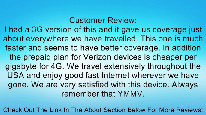 Novatel Wireless Verizon Jetpack MiFi 4510L 4G LTE Wi-fi Hotspot Wireless Router for use with Pre-paid Plans Review