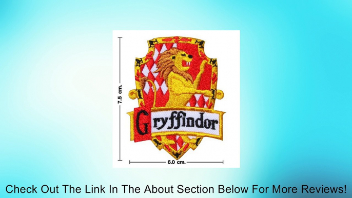 Harry Potter House GRYFFINDOR Crest Iron Patch Review