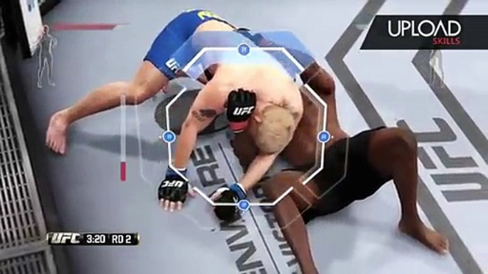 EA UFC Submissions 101 - The D'arce Choke From Side Control (Submissive)