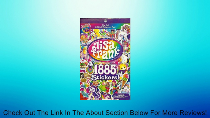 LISA FRANK Sticker Book 1885 Stickers Official Collector's Set! Review