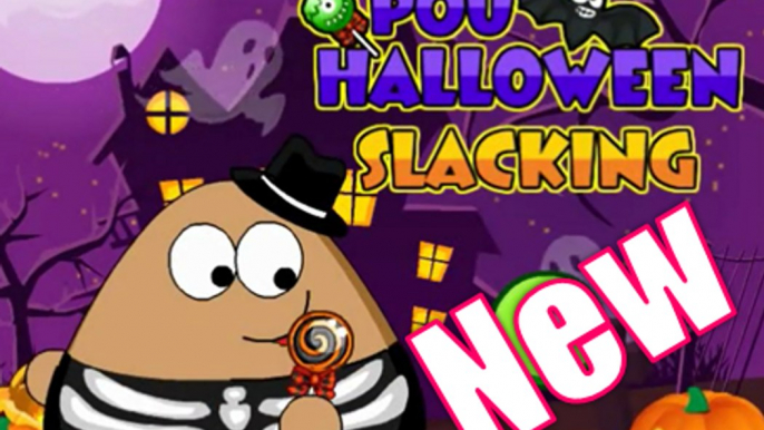 Pou Games - Pou Halloween Slacking Games - Halloween Games - Gameplay Walkthrough