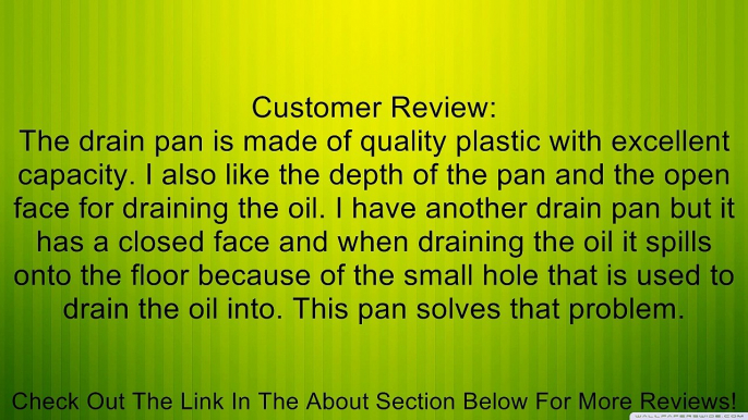 Scepter 03894 Black DP184 Drain Pan - 16 Quart Capacity Review