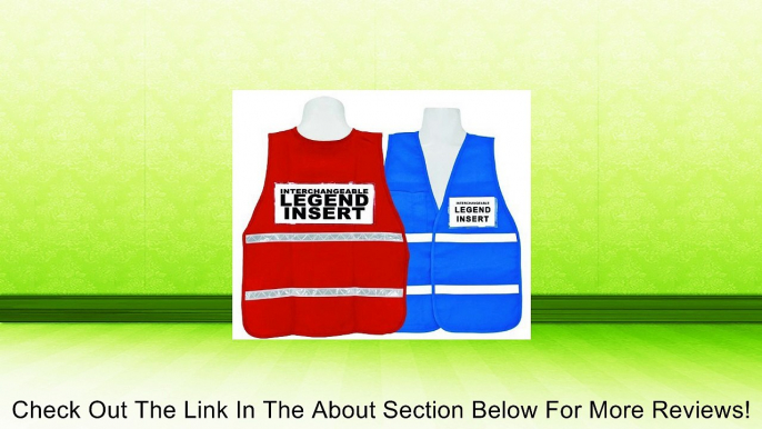 3A Safety - Incident Command Vest Royal Blue - Regular Size (Medium - X-Large) Review