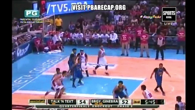 Talk n Text VS Brgy. Ginebra [3rd QUARTER] - December 16, 2014 GAME REPLAY