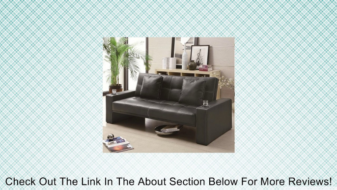 Coaster Sofa Sleeper with Cup Holders in Black Review