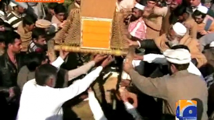 Funeral-In-Absentia Offered For Peshawar Martyrs In Rawalpindi-Geo Reports-17 Dec 2014