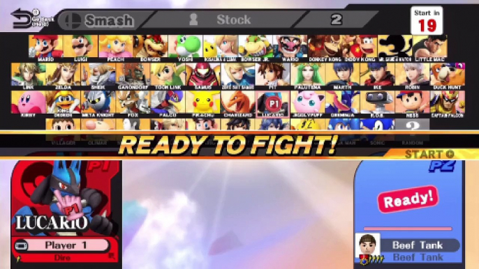 Super Smash Bros. For Wii U Ranked Online Wi-Fi Battle / Match / Fight - Playing As Duck Hunt