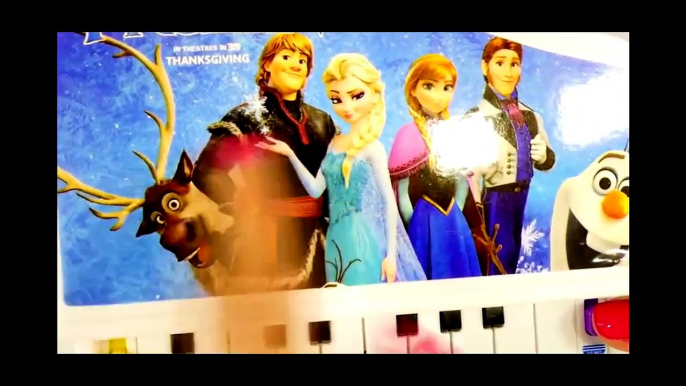 FROZEN Musical Light Up Piano Disney Dolls Elsa Kristoff Olaf Hans and Princess Anna Toys by DCTC