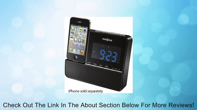 Insignia NS-CLIP01 FM Digital Alarm Clock Radio iPod iPhone Dock Review