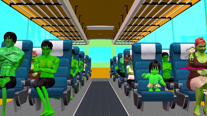 Hulk Cartoon Wheels On The Bus Go Round and Round Rhyme | Hulk Wheels On The Bus Nursery Rhymes