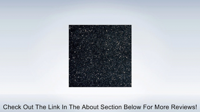 12" x 12" Polished Granite Tile in Black Galaxy Classic Review