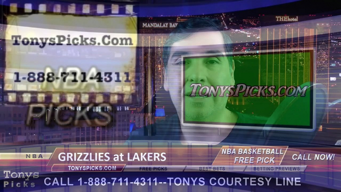 LA Lakers vs. Memphis Grizzlies Free Pick Prediction NBA Pro Basketball Odds Preview 1-2-2015