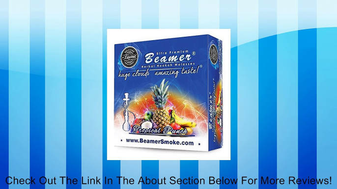 Tropical Punch Beamer� Ultra Premium Hookah Molasses 50 Gram Box. Huge Clouds, Amazing Taste!� 100 % Tobacco, Nicotine & Tar Free but more taste than tobacco! Compares to Hookah Tobacco at a fraction of the price! GREAT TASTE, LOTS OF SMOKE & SMELLS GREAT
