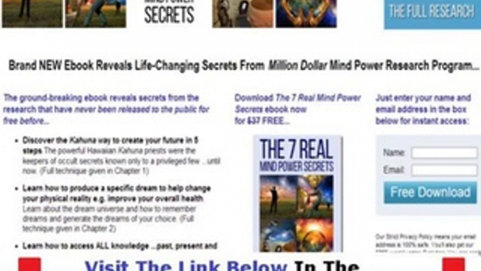 Real Mind Power Secrets Unbiased Review Bonus + Discount