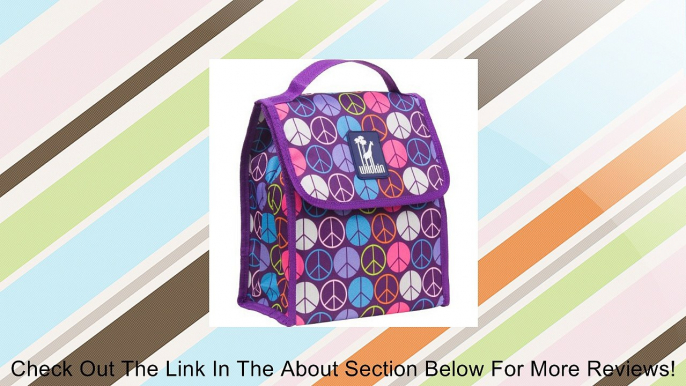 Wildkin Peace Signs Munch n Lunch Bag, Purple Review