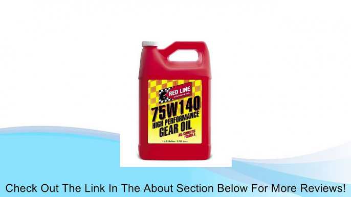 Red Line 57935 75W140 GL-5 Gear Oil - 4/1 Gallon Review