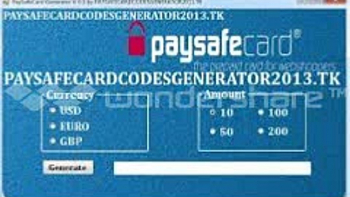 PaySafeCard Code Generator NO SURVEYS Working May 2014[2]