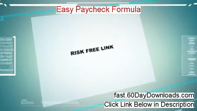 Easy Paycheck Formula Review 2014 - must see this first