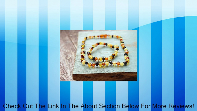 Multicoloured Set of Amber Teething Necklace and Bracelet Review