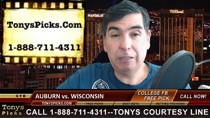 Wisconsin Badgers vs. Auburn Tigers Free Pick Prediction Outback Bowl NCAA College Football Odds Preview 1-1-2015