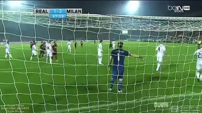 Stephan El Shaarawy Second Goal Real Madrid vs AC MIlan 1 3 2014.