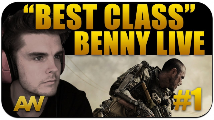 CoD AW: SMG "Best Class Setup" Benny Live #1 (Call of Duty Advanced Warfare Multiplayer)