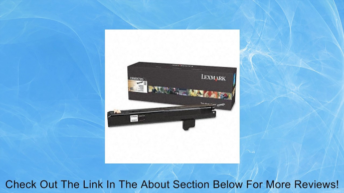 LEXMARK C935, X940E, X945E SINGLE PHOTOCONDUCTOR KIT - C930X72G Review