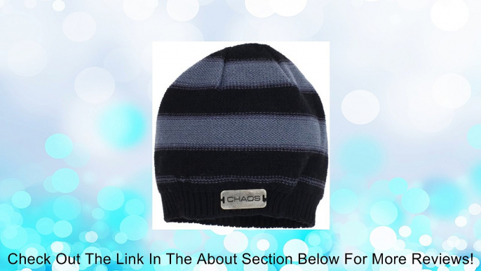 Chaos Boy's Marlowe Beanie (Ebony- Grey, Junior 7-14) Review