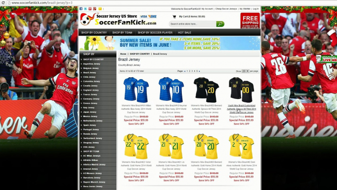 Wholesale Brazil Soccer Jersey Online Cheap Brazil Soccer Jerseys