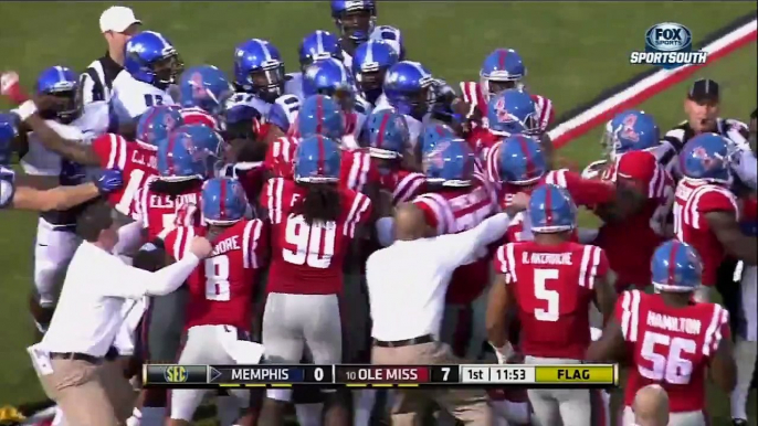 FIGHT! Memphis and Ole Miss Throw Down