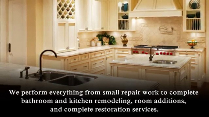 Dunn-Wright Remodeling offers a wide variety of services for all of your home improvement needs. We perform everything from small repair work to complete bathroom and kitchen Remodeling, room additions, and complete restoration services."Our expertise ext