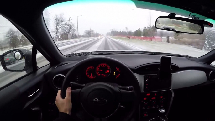 2014 Subaru BRZ - Winter Snow Drifting on winter tires