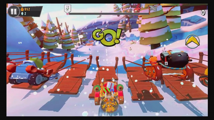 Angry Birds Go! Santa's Sleigh Holiday Kart - Angry Birds Go! SubZero Xmas New Update!