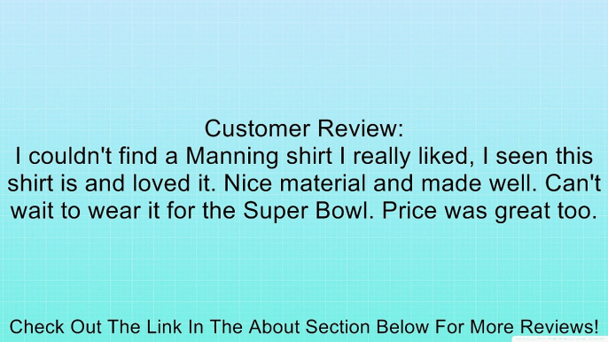 Men's Manning 18 T Shirt, Navy Blue Review