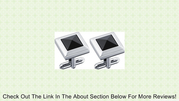 Visol Marquis Stainless Steel Black Stone Cuff Links - VCUFF616 Review